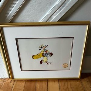 Vintage Walt Disney's Goofy Golfer from "How to Play Golf" (1944)  Serigraph Cel
